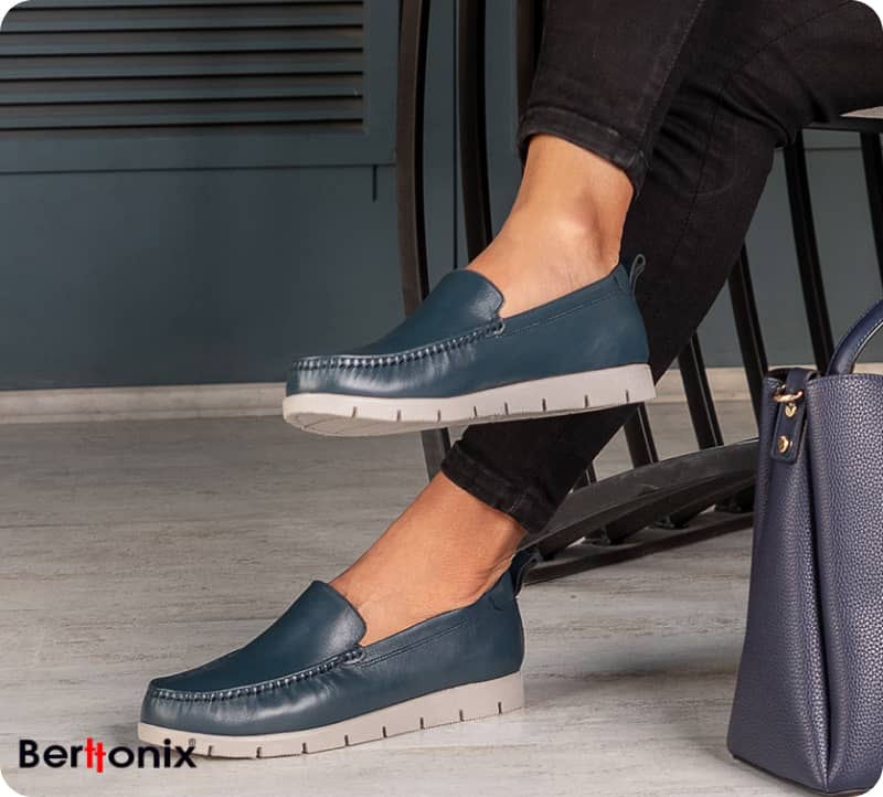 کفش کالج چرم زنانه